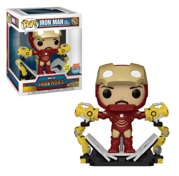 Iron Man 2 Iron Man MKIV with Gantry Glow in the Dark Deluxe POP! Vinyl