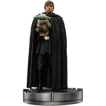 Iron Studios Star Wars The Mandalorian Luke Skywalker and Grogu 1/10 Scale Statue