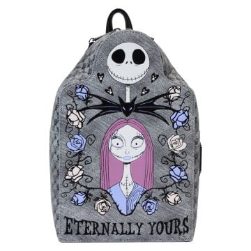 Loungefly The Nightmare Before Christmas Jack & Sally Eternally Yours 11" Mini Backpack