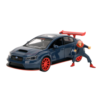 Jujutsu Kaisen 2016 Suburu WRX STI 1:24 Diecast Vehcile with Yuji Itadori Figure