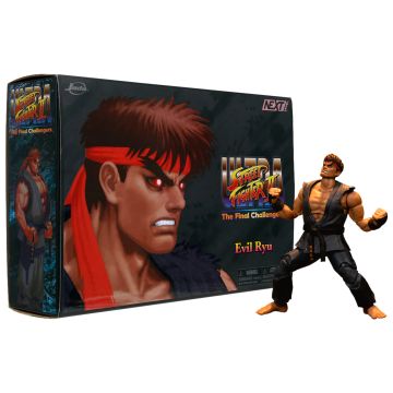 Jada Ultra Street Fighter II Evil Ryu 1:12 Scale Action Figure Convention Exclusive Deluxe Set