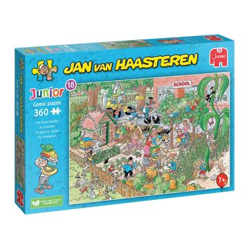 Jan Van Haasteren Junior The School Garden 360 Piece Jigsaw Puzzle (Image 1)