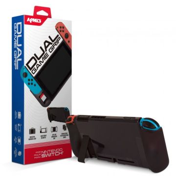 KMD Dual Game Grip Case for Nintendo Switch (Smoke Grey)