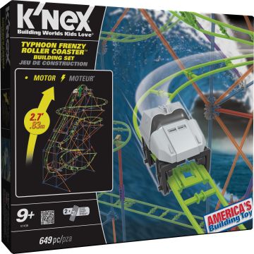 Knex Typhoon Frenzy Roller Coaster Building Set