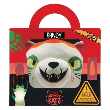 Kreepy Katz Kandy 30cm Plush in Pet Carrier (Image 1)