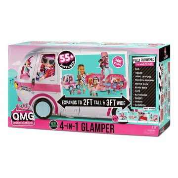 L.O.L. Surprise! O.M.G. 4-in-1 Glamper Metallic Silver Playset
