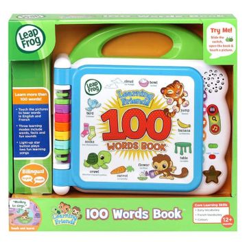 LeapFrog Learning Friends 100 Words Book English/French Educational Toy