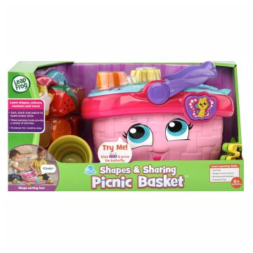 Leapfrog Shapes & Sharing Pink Picnic Basket (Image 1)