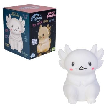 Lil' Dreamers Axolotl Soft Touch Silicone LED Light