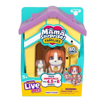 Little Live Pets Mama Surprise Families Mama's House Playset (Beagle Family)