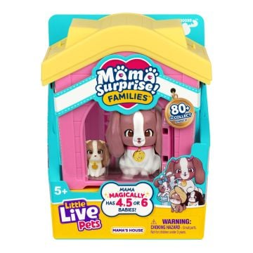 Little Live Pets Mama Surprise Families Mama's House Playset (Spaniel Family)
