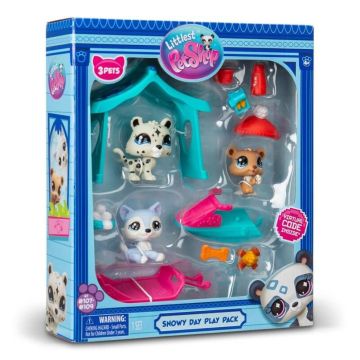 Littlest Pet Shop Series 2 Snowy Day Play Pack Figures