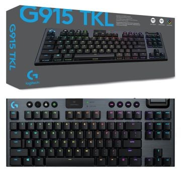 Logitech G915 TKL Lightspeed Wireless GL Clicky RGB Mechanical Gaming Keyboard