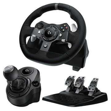 Logitech G920 Driving Force Racing Wheel for Xbox / PC + Logitech Driving Force Shifter