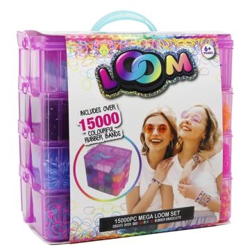 Loom 15000 Piece Mega Loom Set Carry Case