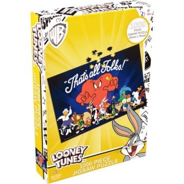 Looney Tunes That's All Folks 1000 Piece Jigsaw Puzzle (Image 1)
