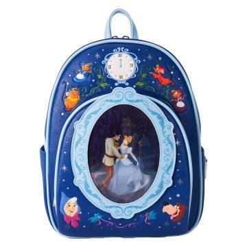 Loungefly Cinderella 75th Anniversary Lenticular 10" Faux Leather Mini Backpack