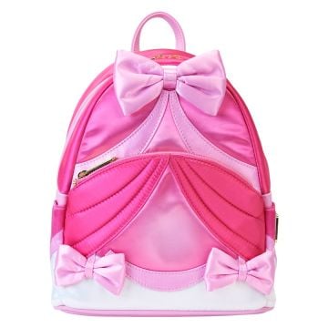 Loungefly Cinderella 75th Anniversary Pink Bow 10" Faux Leather Mini Backpack