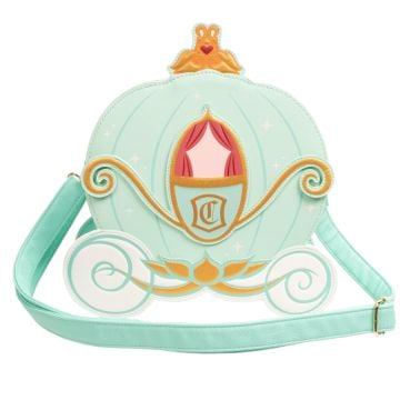 Loungefly Disney Cinderella (1950) Pumpkin Carriage Reversible Faux Leather Crossbody Bag
