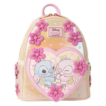 Loungefly Disney Cute Stitch 10" Faux Leather Mini Backpack