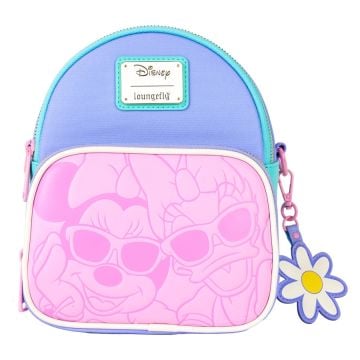 Loungefly Disney Daisy Duck & Minnie Mouse Mini Convertible Backpack