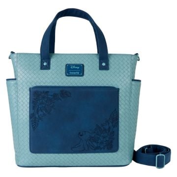 Loungefly Disney Lilo & Stitch Stitch Embroidered Faux Leather & Suede Convertible Tote Bag