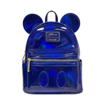 Loungefly Disney Mickey Mouse Blue Oil Slick Mini Backpack