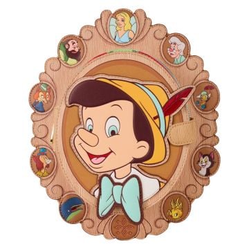 Loungefly Disney Pinocchio Cameo 10" Faux Leather Mini Backpack