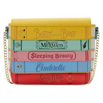 Loungefly Disney Princess Classic Books 8" Faux Leather Crossbody Bag
