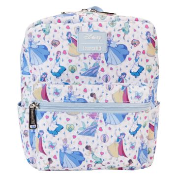 Loungefly Disney Princess Manga Style All-Over-Print Nylon Mini Backpack
