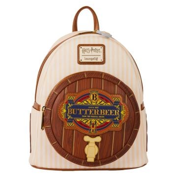 Loungefly Harry Potter Butterbeer Scented 10" Faux Leather Mini Backpack0