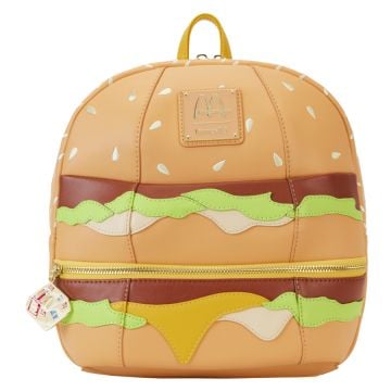 Loungefly McDonalds Big Mac 10" Faux Leather Mini Backpack
