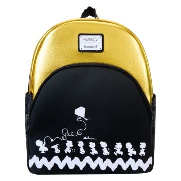 Loungefly Peanuts 75th Anniversary Mini Backpack 10" Faux Leather Mini Backpack