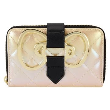 Loungefly Sanrio 50th Anniversary Metallic Gold Zip Around Wallet