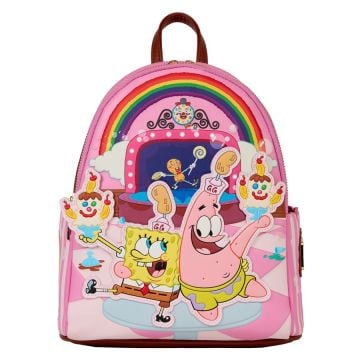 Loungefly Spongebob Squarepants Goofy Goobers 10" Faux Leather Mini Backpack0