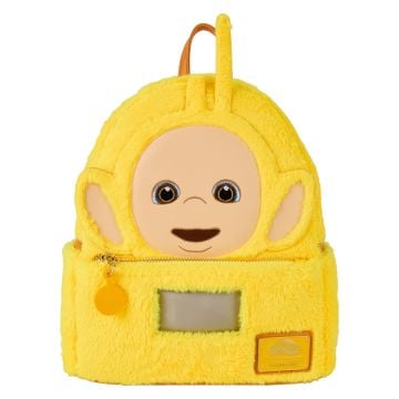 Loungefly Teletubbies Laa-Laa 10" Faux Fur Mini Backpack