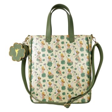 Loungefly Tinker Bell 4-Leaf Clover Tote Bag with Coin Pouch