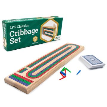 LPG Classics Cribbage Set with Foldable Board