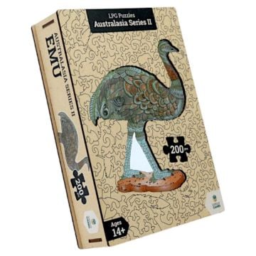 LPG Puzzles Wooden Australasia Series 2 Emu 200 Piece Jigsaw Puzzle