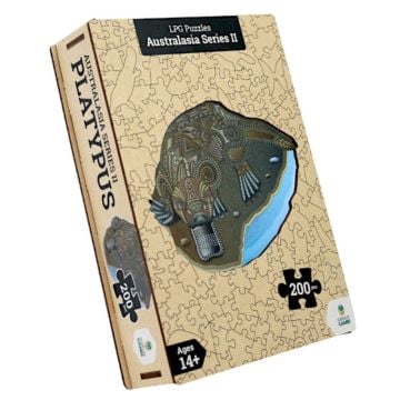 LPG Puzzles Wooden Australasia Series 2 Platypus 200 Piece Jigsaw Puzzle