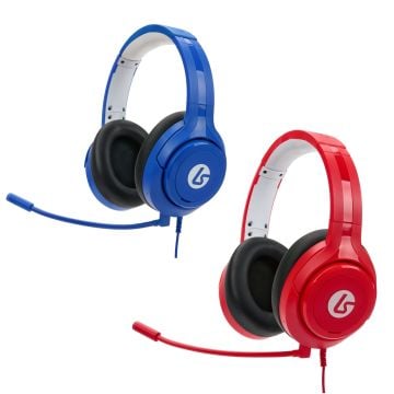Lucidsound LS10X Shock Blue Wired Gaming Headset with Lucidsound LS10X Pulse Red Wired Gaming Headset