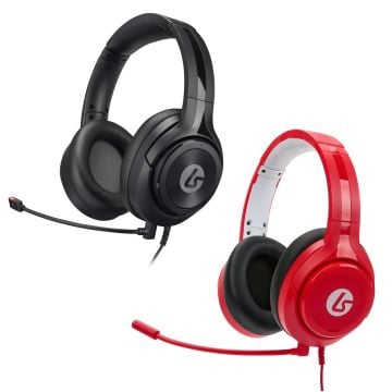 Lucidsound LS10X Pulse Red Wired Gaming Headset with LS10P Wired Black Gaming Headset Bundle