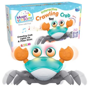 Magic Sensory Interactive Crawling Crab Toy (Blue)