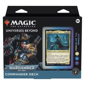 Magic the Gathering Universes Beyond Warhammer 40,000 Forces of the Imperium Commander Deck