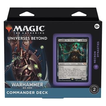 Magic the Gathering Universes Beyond Warhammer 40,000 Necron Dynasties Commander Deck