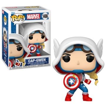 Marvel Comics: Gwen-Verse Cap-Gwen Funko POP! Vinyl (Image 1)