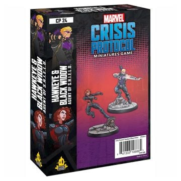 Marvel Crisis Protocol Hawkeye & Black Widow Character Pack Miniatures Board Game