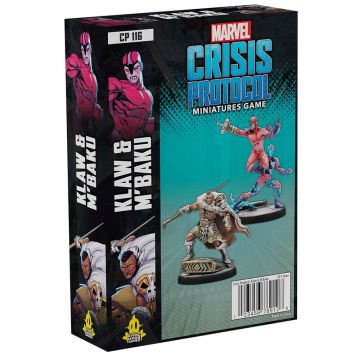 Marvel Crisis Protocol Klaw & M'Baku Miniatures Board Game