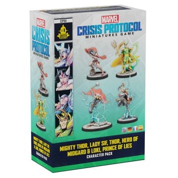 Marvel: Crisis Protocol Mighty Thor Lady Sif Thor Hero of Midgard & Loki Character Pack Miniatures Board Game
