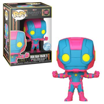 Marvel Infinity Saga Iron Man Mk V Black Light Funko POP! Vinyl